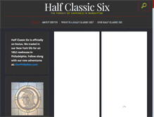 Tablet Screenshot of halfclassicsix.com